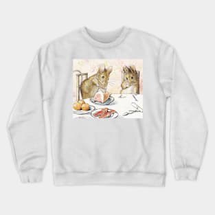 Plaster Food - The Tale of Two Bad Mice - Beatrix Potter Crewneck Sweatshirt